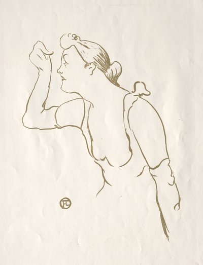 Paula Brébion door Henri de Toulouse Lautrec