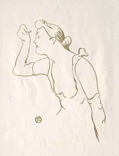 Paula Brébion door Henri de Toulouse Lautrec