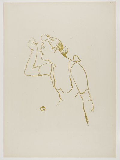 Paula Brébion, van Le Café-Concert door Henri de Toulouse Lautrec