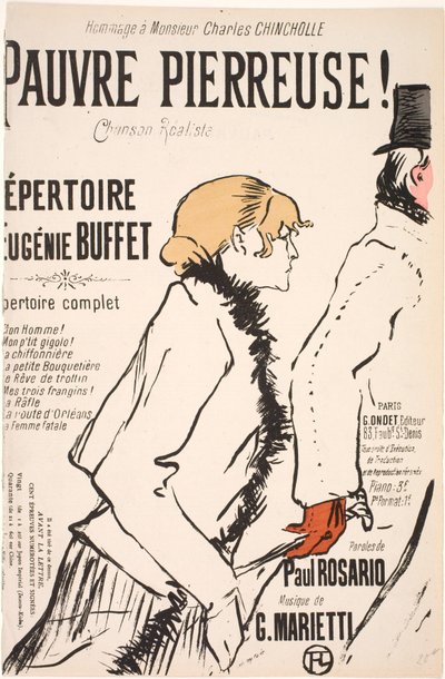 Arme Pierreuse! door Henri de Toulouse Lautrec