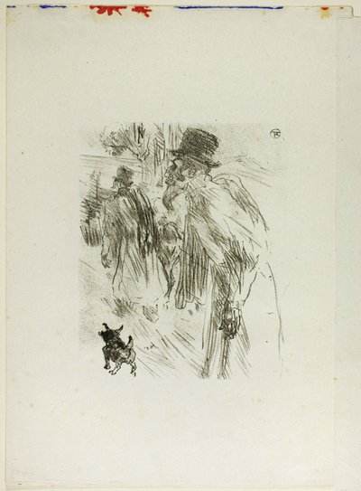 Poolse Joden, Karlsbad, uit Au Pied du Sinaï door Henri de Toulouse Lautrec
