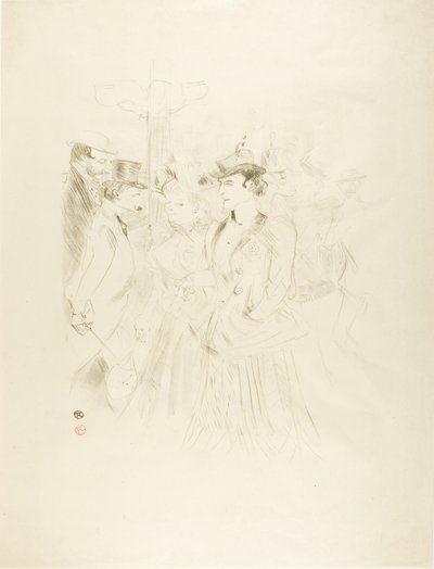 Promenade door Henri de Toulouse Lautrec