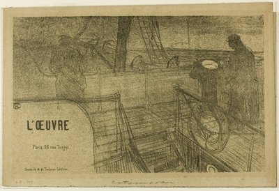 Prospectus-Programma van de werkzaamheden door Henri de Toulouse Lautrec