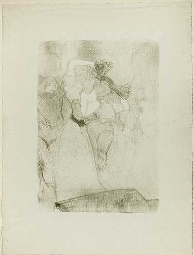 Achteraanzicht van Lender die de Bolero Danst in Chilpéric door Henri de Toulouse Lautrec