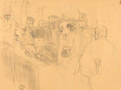 Soudais Deposition door Henri de Toulouse Lautrec