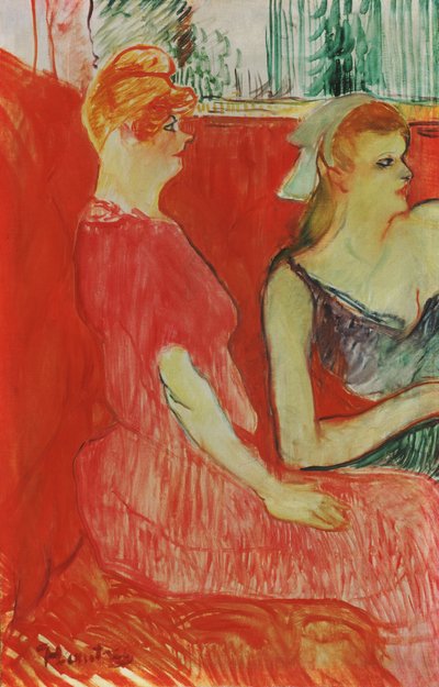 Studie voor In de salon aan de Rue des Moulins door Henri de Toulouse Lautrec