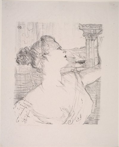 Sybil Sanderson door Henri de Toulouse Lautrec