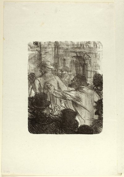 Textielmarkt, Krakau, uit Au Pied du Sinaï door Henri de Toulouse Lautrec