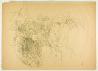 Het Arton Proces, Ribot Geeft Bewijs (tweede plaat) door Henri de Toulouse Lautrec