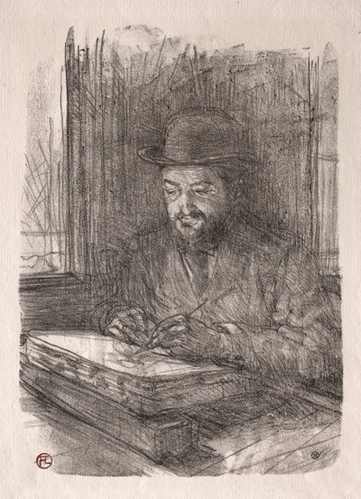 De Goede Lithograaf door Henri de Toulouse Lautrec