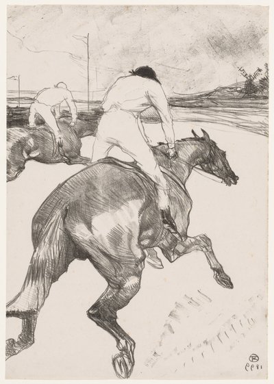 De Jockey door Henri de Toulouse Lautrec