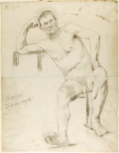 Het Model Nizzavena, ca. 1882-83 door Henri de Toulouse Lautrec