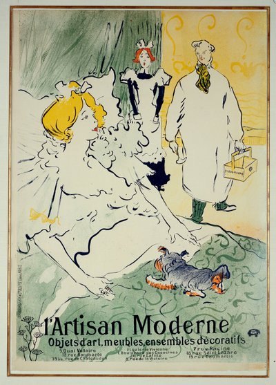 De moderne ambachtsman door Henri de Toulouse Lautrec