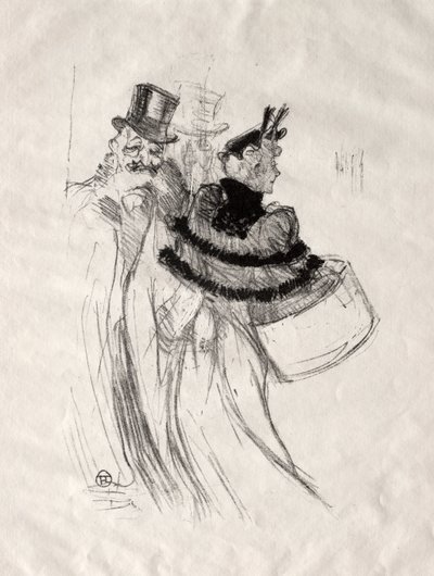 De Oude Heren door Henri de Toulouse Lautrec