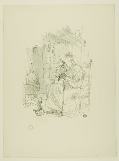 Het geheim, uit Mélodies de Désiré Dihau door Henri de Toulouse Lautrec