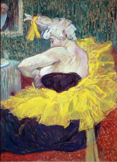 De clown Cha U Kao, artiest in de Moulin Rouge door Henri de Toulouse Lautrec