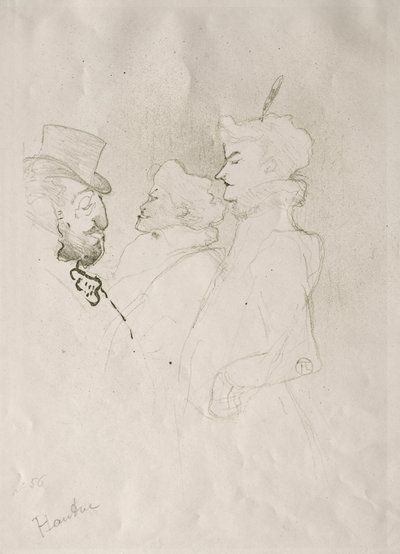 Waarom Niet Een Keer Geen Gewoonte Maakt, 1893 door Henri de Toulouse Lautrec
