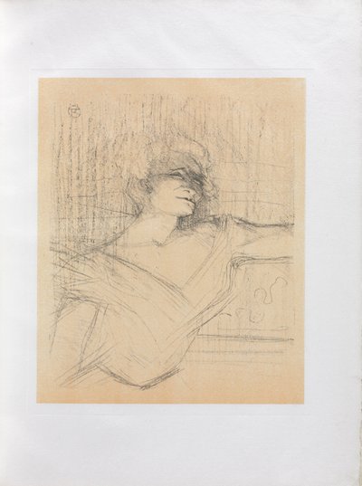 Yvette Guilbert-Engelse serie: Dans la glu, 1898 door Henri de Toulouse Lautrec