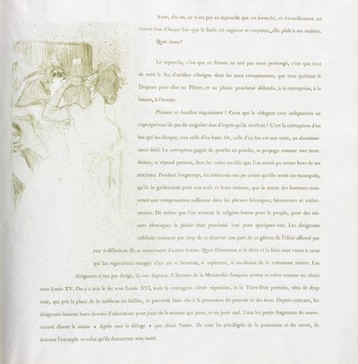 Yvette Guilbert-Franse Serie: Nr. 13, 1894 door Henri de Toulouse Lautrec