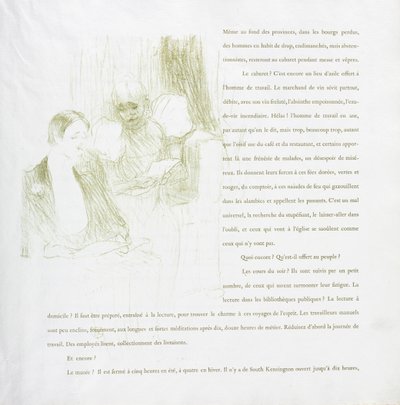 Yvette Guilbert-Franse Serie: Nr. 8, 1894 door Henri de Toulouse Lautrec