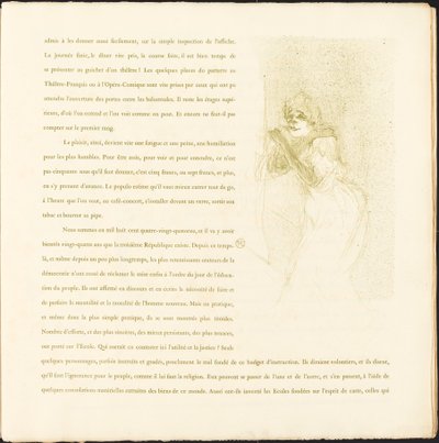 Yvette Guilbert door Henri de Toulouse Lautrec