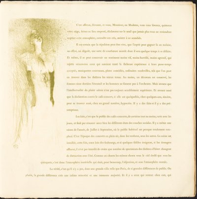 Yvette Guilbert door Henri de Toulouse Lautrec