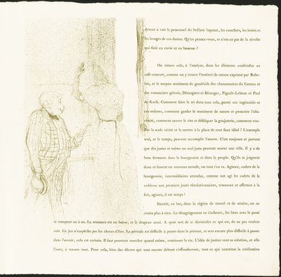 Yvette Guilbert door Henri de Toulouse Lautrec