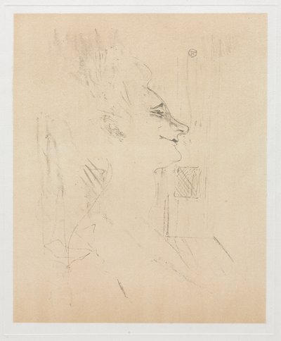 Yvette Guilbert Dronken door Henri de Toulouse Lautrec