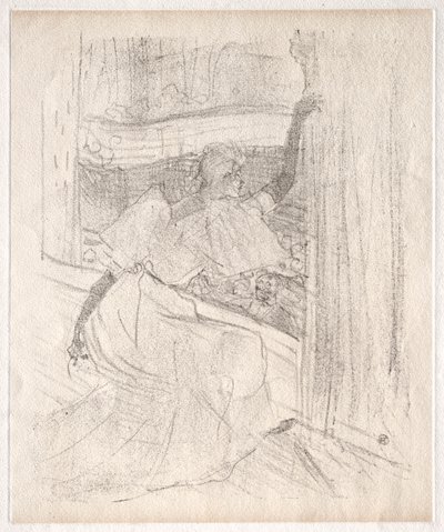 Yvette Guilbert: Saluant le public door Henri de Toulouse Lautrec