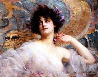 Portret van een jonge schoonheid, c.1904 door Henrietta Rae