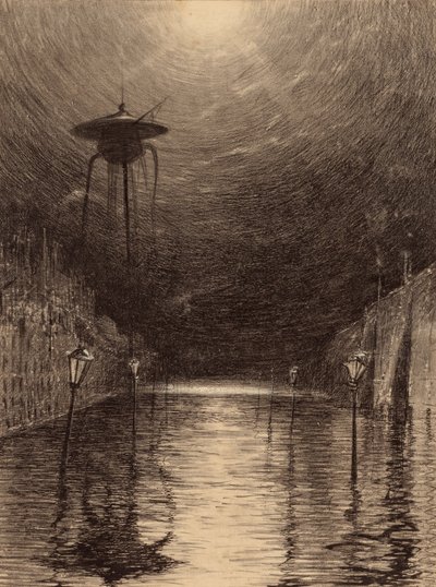 Martiaanse machine boven de Theems door Henrique Alvim Correa