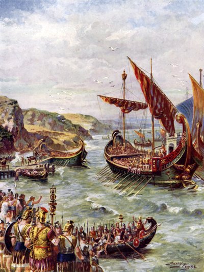 Vertrek van de Romeinen door Henry Payne