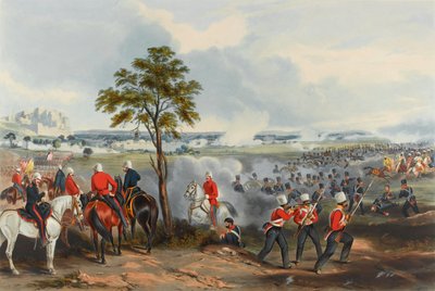 De Slag bij Goojerat, 21 februari 1849 door Henry (after) Martens