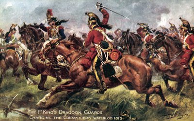 1e (Konings) Dragonders, Slag bij Waterloo, 18 juni 1815 door Henry A. Payne
