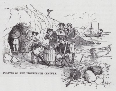 Piraten van de achttiende eeuw door Henry Alexander (after) Ogden