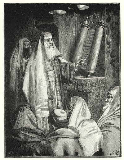 Een rabbi die de wetrol leest door Henry Andrew Harper