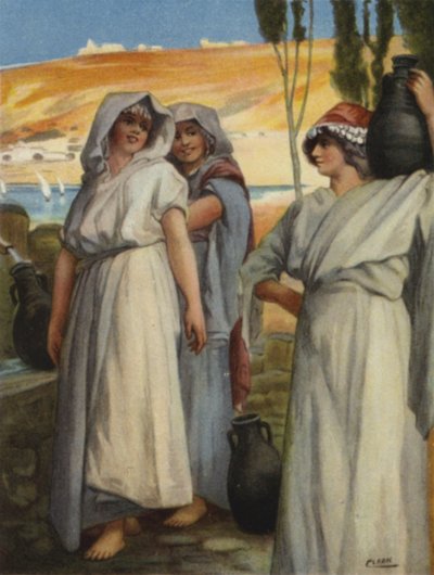 Vrouwen die water putten bij een put door Henry Andrew Harper
