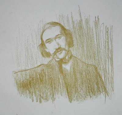 Andre Gide (1861-1942) 1901 door Henry Bataille