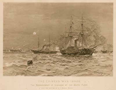 Bombardement van Sveaborg door de Britse Baltische Vloot, Krimoorlog door Henry Charles Seppings Wright