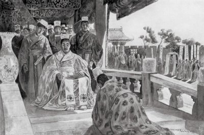 Han Yu presenteert zijn Memorial door Henry Charles Seppings Wright