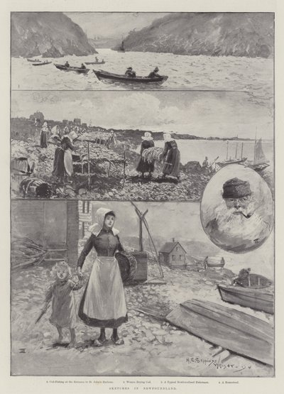 Schetsen in Newfoundland door Henry Charles Seppings Wright