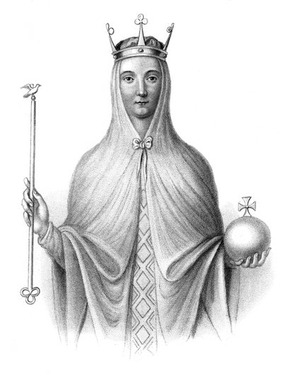 Adeliza van Leuven, koningin van Hendrik I van Engeland door Henry Colburn