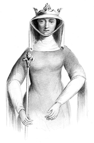 Isabella van Frankrijk, koningin-gemalin van Edward II van Engeland door Henry Colburn