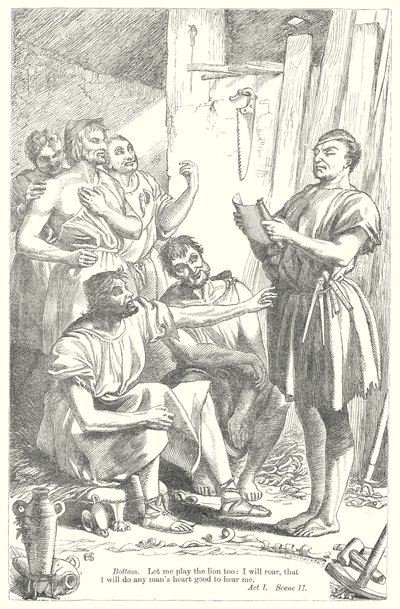 Midzomernachtsdroom (gravure) door Henry Courtney (after) Selous