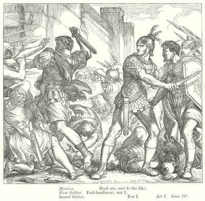 Coriolanus (gravure) door Henry Courtney (after) Selous
