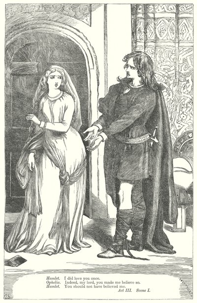 Hamlet (gravure) door Henry Courtney (after) Selous