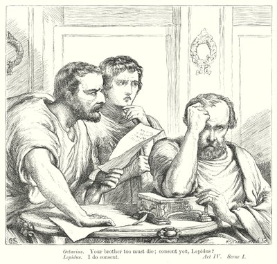 Julius Caesar (gravure) door Henry Courtney (after) Selous