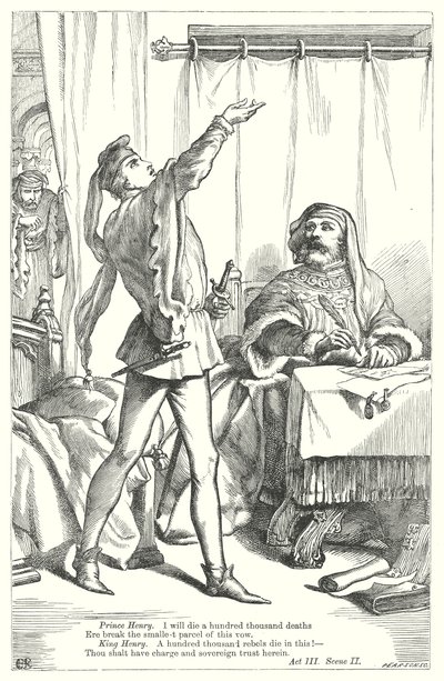 Koning Henry IV Deel I (gravure) door Henry Courtney (after) Selous
