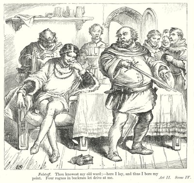 Koning Hendrik Deel I (gravure) door Henry Courtney (after) Selous