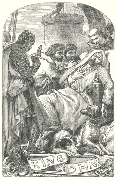 Koning Jan (gravure) door Henry Courtney (after) Selous